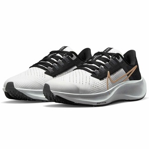 ナイキ 24cm エア ズーム ペガサス 38 GS グレー ブラック NIKE AIR ZOOM PEGASUS 38 (GS) レディース キッズ ランニングシューズ