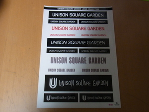 【4枚 セット!!】UNISON SQUARE GARDEN　LOGO シール