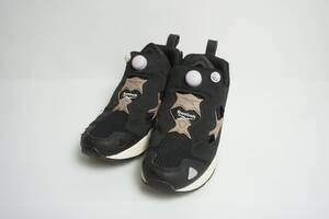 正規 Reebok リーボック INSTAPUMP FURY ポンプフューリー ローカット スニーカー シューズ HR1292 黒 サイズ27.5cm 本物 1106O★1