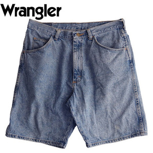 【期間限定SALE】USA 古着 Wrangler ラングラー デニムパンツ ジーパン ハーフパンツ ジーンズ 半ズボン W34 CE0012