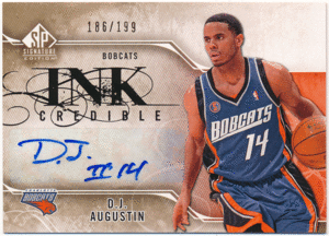 ☆ D.J. Augustin NBA 2009-10 Upper Deck UD SP Signature Inkcredible Auto 199枚限定 直筆サイン オート オーガスティン