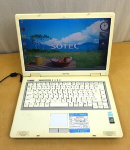 SOTEC ノートPC WinBook WH3312 Intel celeron Mプロセッサ410 1.46GHz MEM512MB HDD80GB スーパーマルチドライブ 外箱/付属品付