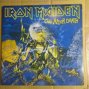 IRON MAIDEN「live after death 死霊復活」邦2枚組LPレコード 1985年★★heavy metal NWOBHM アイアン・メイデン