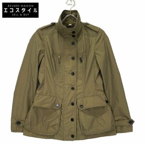 BURBERRY バーバリー カーキ ナイロン ブルゾン カーキ 40 ジャケット レーヨン メンズ 中古