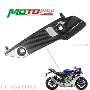 エキゾースト マフラー カバー ガード プロテクター YAMAHA ヤマハ YZF-R1 2015-2018 カーボンファイバー d55