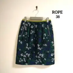 ROPE ロペ 花柄ジャガードスカート38