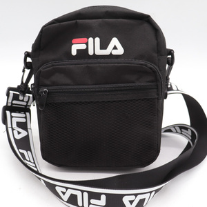 フィラ ミニショルダーバッグ ポシェット 斜め掛け 鞄 黒 レディース メンズ ブラック FILA