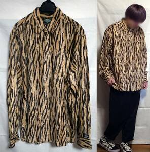 DUB FACTORY DeadStock Tiger pattern Shirt ダブファクトリー トラ柄シャツ デッドストック タイガーストライプ 虎柄