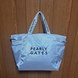 【本物】未使用　PEARLYGATES　トートバッグ パーリーゲイツ PEARLY GATES　ホワイト　ゴルフ　バッグ