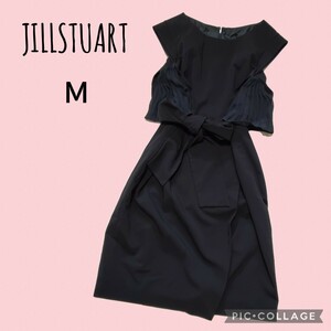 【JILLSTUART】ジルスチュアート　ワンピース　オフィスカジュアル　紺