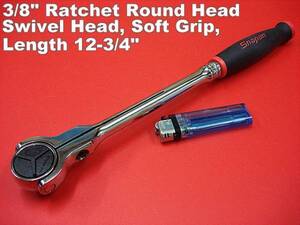 即落!スナップオン*3/8”Ratchet Round /Swivel Head(USA MADE)