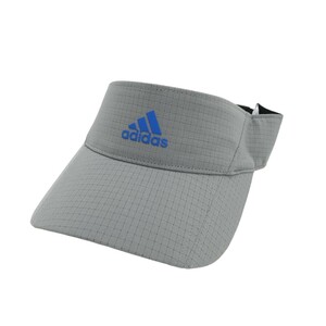 【新品】ADIDAS GOLF アディダスゴルフ サンバイザー チェック柄 グレー系 54-57cm [240101264921] ゴルフウェア