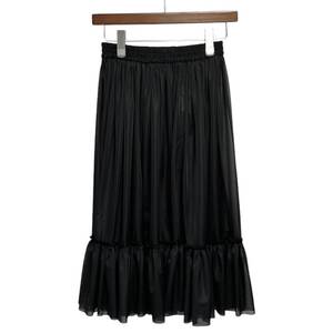 FUMIE TANAKA フミエタナカ 24SS sheer hem gather skirt シアーギャザースカート F24S-40 13764