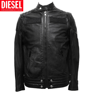 ディーゼル レザー ブルゾン メンズ 革ジャン ライダース ジャケット ベスト サイズ S DIESEL T-YUJA 新品