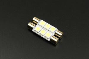 T6.3×31mm 3SMD バニティランプ ホワイトLED 白 ２個セット