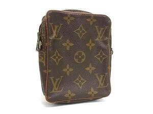 1円 LOUIS VUITTON ルイヴィトン M45268 モノグラム ミニダヌーブ ポーチ マルチケース 小物入れ レディース メンズ ブラウン系 FJ1626