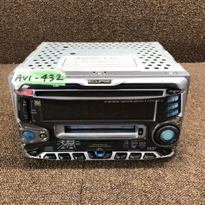 AV1-432 激安 カーステレオ ECLIPSE E3310CMT Si 122001-40600141 FUJITSU TEN CD MD FM/AM プレーヤー オーディオ 通電未確認 ジャンク