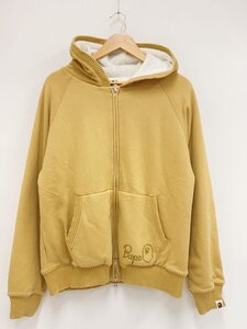 A BATHING APE◆ジップパーカー/M/コットン/BEG