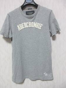 アバクロンビー＆フィッチ Abercrombie&Fitch 半袖 Tシャツ カットソー グレー M irmri 亥3294