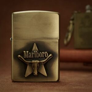 【 特別出品 】1円スタート 完全未使用 1994年 Marlboro LongHornStar Zippo マールボロ ロングホーンスタージッポー