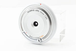 OLYMPUS オリンパス BCL-1580 15mm F8.0 ホワイト [美品 正常動作品] #2285745A