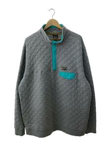 patagonia◆Cotton Quilt Snap-T/長袖Tシャツ/スウェット/XXL/コットン/GRY/25370