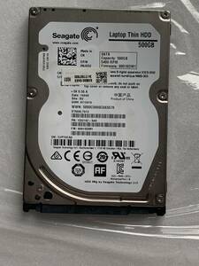 ノートパソコンHDD 　Seagate　500GB　HDD　ST500LT012　2.5インチ　SATA