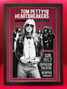 ポスター★トム・ペティ&ザ・ハートブレイカーズ☆Tom Petty&The Heartbreakers 1979 メンフィス コンサートポスター★