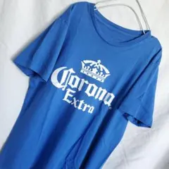 希少 企業物　Corona コロナビール tシャツ 半袖 　青ヤシの木　BEER