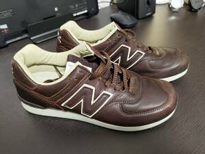 美品 New Balance M576CBB 茶 ニューバランス US7.5 JP25.5cm ワイズD 英国製