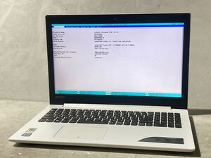 Bios 起動確認済み lenovo ideapad 320-15ISK　Core i3 6006U 2.00GHz 4GB 15.6 インチ　ジャンク1142