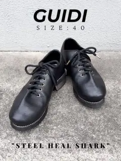 GUIDI グイディ "SHARK" オックスフォード スチールヒール