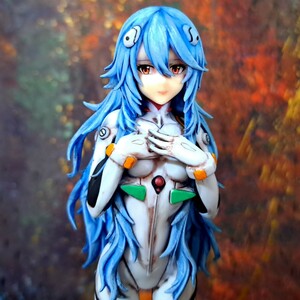 綾波レイ　リペイント塗装済み完成品/シン・エヴァンゲリオン/SPMフィギュア/リメイク/カスタムペイント