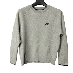 【雷市場（ポンジャン）商品韓国直送】 L Nike(ナイキ） テックフィット ロゴ グレー パーカー Tシャツ