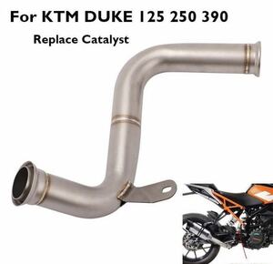 【送料無料】KTM DUKE デューク 125 390 250 RC125 RC390 2017 2018 2019 マフラー スリップオン 中間パイプ バイク カスタム