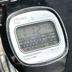 CITIZEN シチズン 4-097670 腕時計 クオーツ デジタル ステンレススチール 多機能 メタルバンド カレンダー 新品電池交換済み 動作確認済み