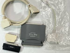 □【動作未確認】 ELECOM エレコム NOTE MINI TWIN SCSIインターフェース PC98 当時物 周辺機器 E66085-H 付き □ W03-1104