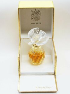 未開封・中古【NINA RICCI ニナリッチ】レールデュタン 香水 ラリッククリスタルボトル lalique ボトル120g 一羽鳩