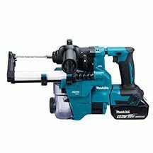 【中古品】★ makita(マキタ) 18V充電式ハンマドリル (バッテリ×2 本,充電器,ケース,集じんシステム付) HR183DRGXV / ITG618SR3TDE