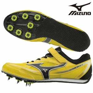 1.5万 未使用 タグ付 ミズノ mizuno シティウスウィング 2 ワイド U1GA182509 陸上スパイク 黄 オールラウンド トラック種目全般 中長距離