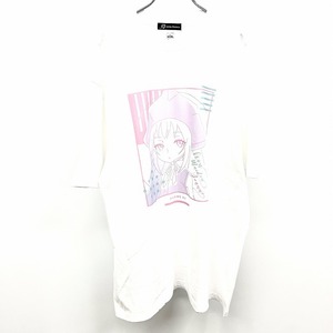 【新品】arma bianca Tシャツ SHAMAN KING シャーマンキング アイアンメイデンジャンヌ lette-graph 半袖 綿100% XXXL 3XL 4L 白 メンズ