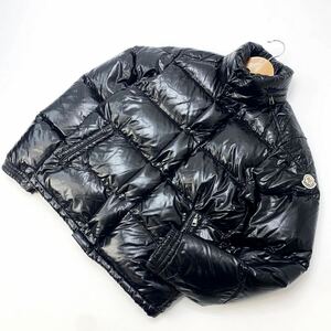 モンクレール MONCLER 国内正規タグ 光沢 ブラック ダウンジャケット ブラック 0サイズ EVER エバー 美品 キレイなお品♪フカフカ■M117