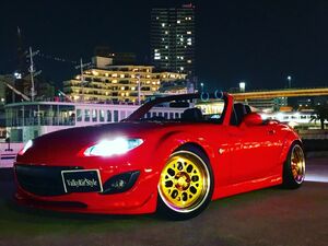 Valkyrie style ロードスターNC専用 NCEC　ウィンドディフレクター バージョンS Roadster 文字 LEDホワイト リモコン付き