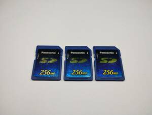 3枚セット　256MB　メガバイト　Panasonic　SDカード　メモリーカード