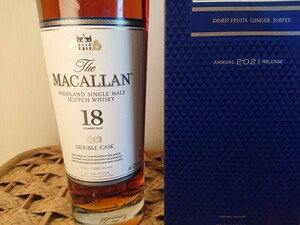 マッカラン 18年 ダブルカスク MACALLAN 18年 箱付 2021 リリース 未開栓 化粧箱付