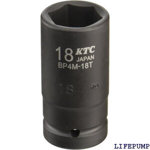 京都機械工具 KTC 12.7mm 1/2インチ イン ソケット セミディープ薄肉 18mm BP4M18TP 4038