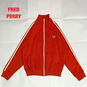 【希少】FRED PERRY　フレッドペリー　トラックジャケット　ツインテープ　ユニセックス　月桂樹ロゴ　刺繍ロゴ　VINTAGE　80s　J3370