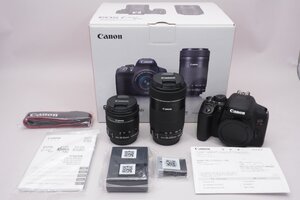 一眼レフカメラ EOS Kiss X10i ダブルズームキット ■Canon★Joshin(ジャンク)251A【1円開始・送料無料】