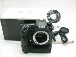 ★ハローカメラ★1948 PENTAX K-5 D-BG4.バッテリーグリップ 単三ホルダー付 Body 1628万画素 撮影.再生OK 動作品 現状 1円スタート 即決