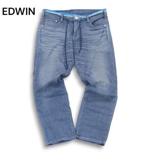 EDWIN エドウィン ER037L ジャージーズ♪ USED加工 ストレッチ イージー デニム パンツ ジーンズ Sz.L　レディース 日本製　I4B01472_8#R